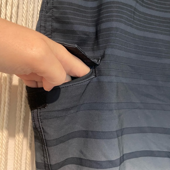 Summer Miami Surf Striped Beach Board Shorts Sz M (32-34) - Picture 4 of 8